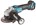Makita haakse accu slijpmachine - DGA504ZJX2 - 18V - 125mm - met vastzetschakelaar - excl. accu en lader - in Mbox