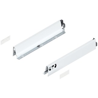 Blum ladezijkant set R+L voor TANDEMBOX Antaro  Hoogte N, incl. afdekkappen  NL: 400 mm  Kleur: Zijdewit
