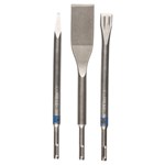 Bosch beitelset [3st] - SDS-Plus - punt/tegel/plattebeitel - zelfslijpend - lengte 250/260 mm