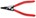 Knipex borgveertang - 10-25 mm - 140 mm - bu-recht - 46 11 A1