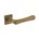 Intersteel deurkruk met rozet - Trento - ebbenhout/messing getrommeld