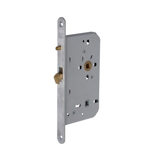 Nemef vrij- en bezet schuifdeurslot - WC72/8 mm - doornmaat 60 mm - 624/77 RVS
