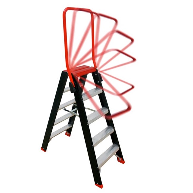 Dood in de wereld slijtage Onderhoudbaar Altrex dubbel oploopbare trap - Taurus - TDO 5 - max. werkhoogte 3,20 m - 2  x 5 treden
