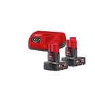 Milwaukee M12 NRG-602 Accu Starterset 12V 2x 6.0Ah Accu en Lader - 4933451903