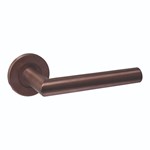 Intersteel Deurkruk Q 01 op rozet verdekt ø52x6mm PVD Brons