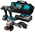 Makita combiset boren/(slag)schroeven/slijpen - DLX3156TX1 - 18 V - 2x5,0 Ah accu en snellader - in tas