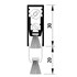 Luvema valdorpel - met borstel - Lu-TO20B - 930mm