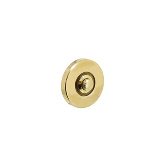 Intersteel deurbel - rond 50 mm - verdekt - messing gelakt