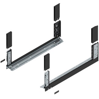 blum LEGRABOX free zijkant L+R  C-hoogte, 600mm Kleur: carbon zwart