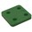 Gebr. Bodegraven drukplaten - zonder sleuf - 10 mm - kunststof - groen - 144 st