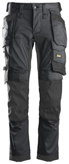 Snickers Workwear 6241 Stretch Werkbroek met holsterzakken grijs/zwart - maat 50