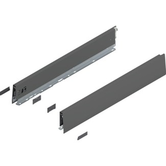 Blum MERIVOBOX zijkant M-hoogte, R+L, 550mm Kleur: orion grijs