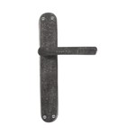 Dauby deurkruk op schild - Pure PH1920 / P40 - ruw metaal - blind