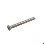 Hoenderdaal metaalschroef - RVS-A2 - lenskop - zaagsnede - M6x50mm