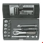 GEDORE handdoppenset - 20 EMU-10 - 1/4 inch - 6-kant - 16-delig