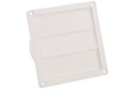 Nedco lamellenrooster - 3 lamellen - 160 x 160 mm - wit - 62500500