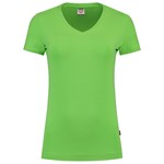 Tricorp dames T-shirt V-hals 190 grams - Casual - 101008 - limoen groen - maat 3XL