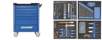 GEDORE gereedschapwagen - Workster - assortiment 147-delig.