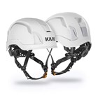 KASK ZENITH X HI VIZ veiligheidshelm - met draaiknop - en hoofd/kinband - wit
