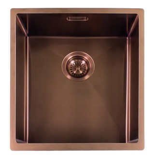 Reginox spoelbak - Miami - vlak + onderbouw - Copper - 40 x 40 cm - R30707