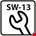 Hoenderdaal houtdraadbout [50x] - RVS-A2 - SW-13 - 8x80mm