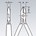 Knipex elektronica zijsnijtang - 125 mm - kunststof bekleed 
