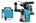 Makita DHR281ZWJ  accu combihamer SDS-Plus 2x18V - excl. accu en lader in Mbox met stofafzuigunit