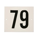 Besbo huisnummerplaat - Nr. 79 - aluminium