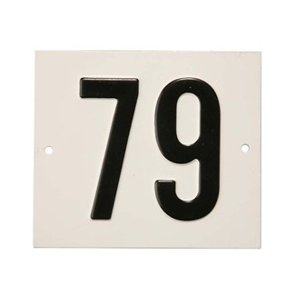 Besbo huisnummerplaat - Nr. 79 - aluminium