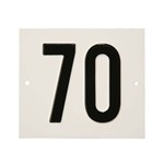 Besbo huisnummerplaat - Nr. 70 - aluminium