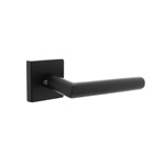 Intersteel deurkruk op vierkant massief rozet - Jura - 53x53x10 mm - zwart