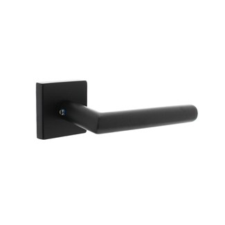 Intersteel deurkruk op vierkant massief rozet - Jura - 53x53x10 mm - zwart