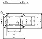 Assa Abloy opvulplaat - P5092 - verzinkt - 52 x 36 mm - A000193073