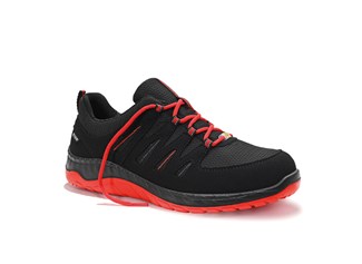 Elten werkschoenen  - MADDOX  - ESD S3 - zwart-rood - maat 35 - laag