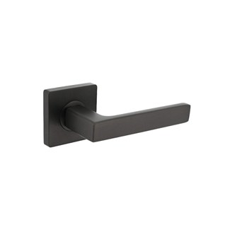Intersteel deurkruk op vierkant rozet - Hera - antraciet grijs