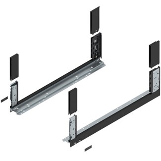 blum LEGRABOX free zijkant L+R  C-hoogte, 650mm Kleur: carbon zwart