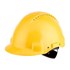 3M™ veiligheidshelm geventileerd met Uvicator™ - ratelverstelling - geel - G3000NUV-GU