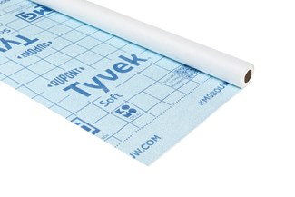 Tyvek Soft waterdichte extreem damp-open -  1,5 x 50 meter