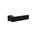 Intersteel deurkruk op mini rozet - Amsterdam - 30x30 mm - zwart - zelfklevend