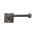 Dauby toiletrolhouder enkel - Pure Plus Square - ruw metaal - 150 mm - rechts