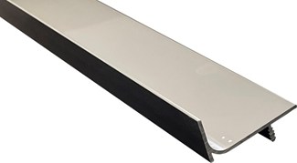 Greeplijst L-vorm RVS look - 5000 mm 
