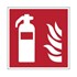 Brady info.sticker F001 vierk20 rood/wit brandblusapp.