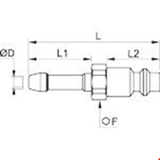 Legris slangpilaar - met insteeknippel - 9094E07 10