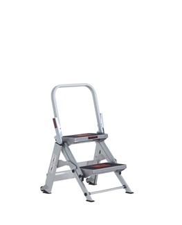 Altrex trap - Safety Step - enkel oploopbaar - max. werkhoogte 2,45 m - 2 treden 'extra groot'