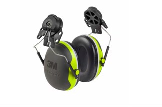 3M PELTOR X4P3 gehoorkappen met helmbevestiging Hi-Viz 
