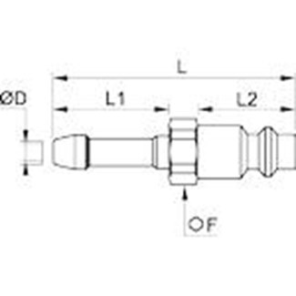 Legris slangpilaar - met insteeknippel - 9094E07 08