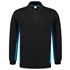 Tricorp polosweater Bi-Color - Workwear - 302001 - zwart/turquoise - maat 4XL