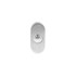 Intersteel beldrukker - ovaal - 65x30 mm - RVS geborsteld