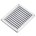 Nedco schoepenrooster alu. 195 x 245 mm