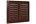 Nedco schoepenrooster alu. 245 x 195 mm RAL8017 bruin